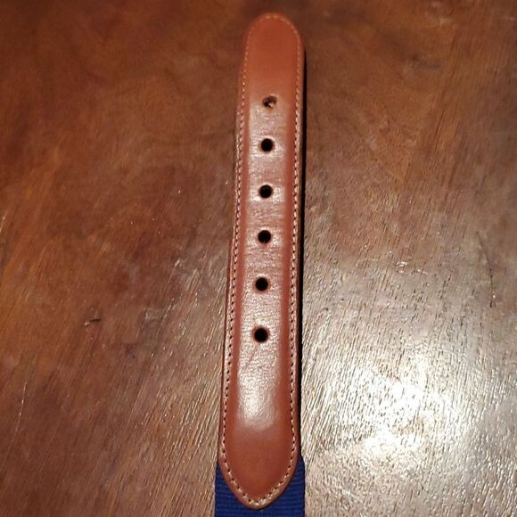 Torino European Ribbed Surcingle Blue Belt 44 - Picture 6 of 9